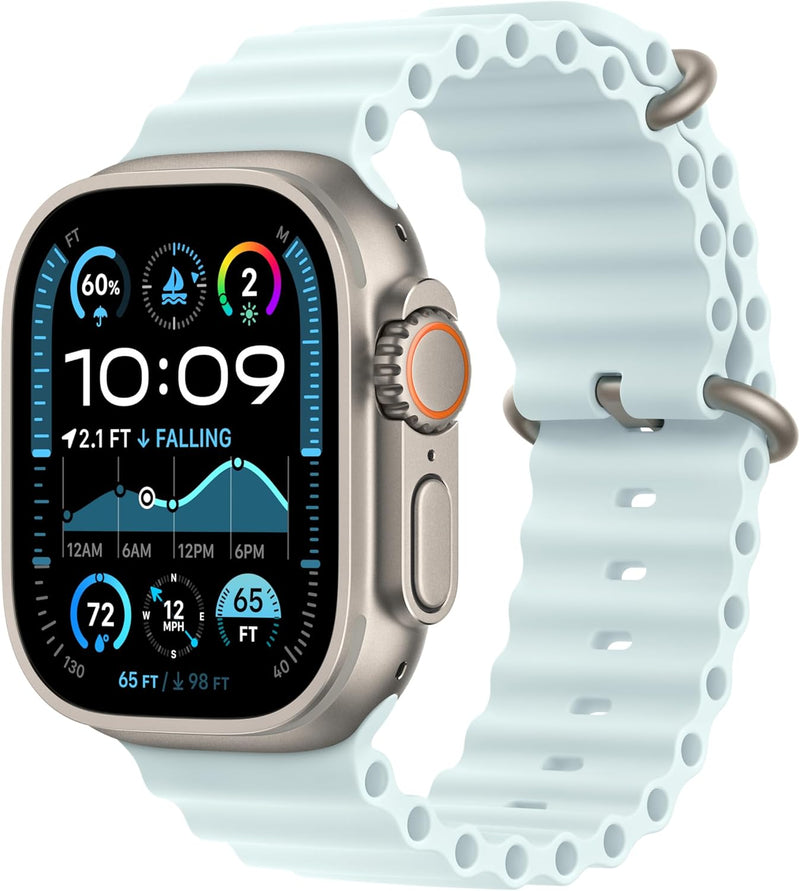 Apple Watch Band - Ocean Band - 49mm - Ice Blue - One Size