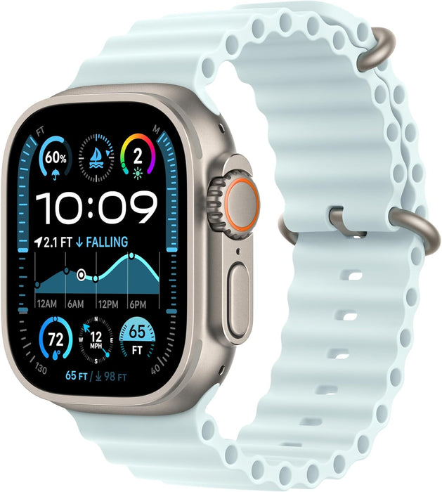 Apple Watch Band - Ocean Band - 49mm - Ice Blue - One Size
