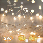 ANJAYLIA LED Fairy String Lights,ANJAYLIA 10Ft/3M 30leds Firefly String Lights Garden Home Party Wedding Festival Decorations Crafting Battery Operated Lights(Warm White) - multi 10 Ft (2 Pack)
