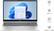 Essentials Laptop 2024 Model 15.6" HD 13th Gen Intel Core i3 4GB 256GB SSD Intel UHD Graphics Windows 11 Natural silver Standalone 15-FD0002NE En/Ar Kb UAE Version - UAE Version Core i3|4GB|256GB