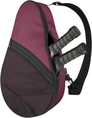 Cosmos Padel Racket Bag Pickleball Paddle Sling Backpack Padel Racquet Storage Bag, Padel (Paddel Tennis) Equipment Carrying Bag with Mesh Pocket for 2 Paddles Ball Water Bottle & Accessory - Burgundy