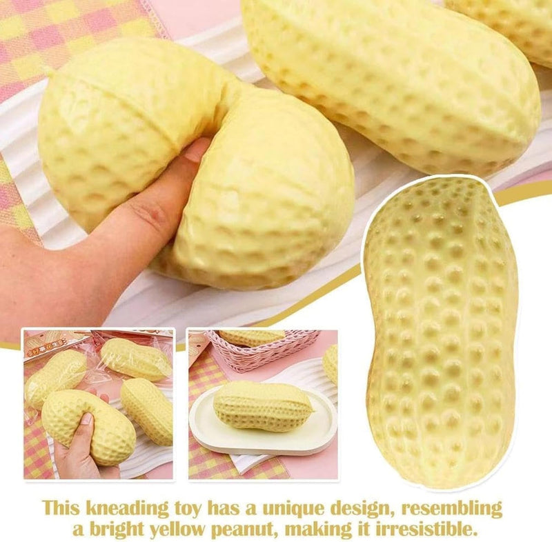SLEEPHEADPeanut Squishies, Peanut Shaped Squish Balls,Squeeze Dough Ball ,Soft Stress Relief Sensory Fidget Toys,Soft Stress Relief Sensory Fidget Toys for Adults Anxiety Relief Hand Relax