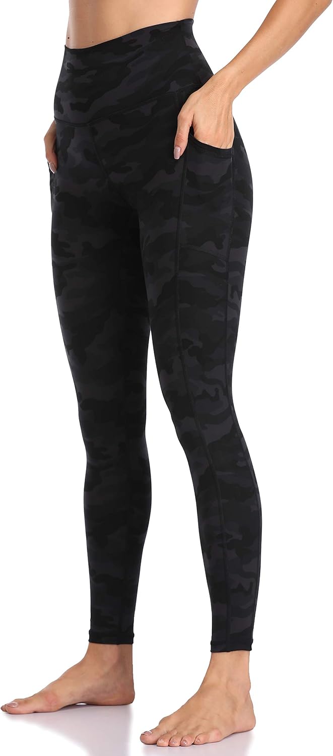 Colorfulkoala Women's High Waisted Tummy Control Workout Leggings 7/8 Length Yoga Pants with Pockets