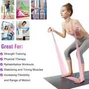 Latex Resistance Exercise Band 5Pcsexercise Bands For Physiotherapy, Strength Training & Fitness Workouts, Pilates, Stretching And Yoga Physical Therapy Fitness
