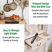 Vacuum Sealer with 10 Sealer Bag Vacuum Sealer Machine Automatic Food Vacuum Sealer for Food Savers Storage Household Black Food Sealer