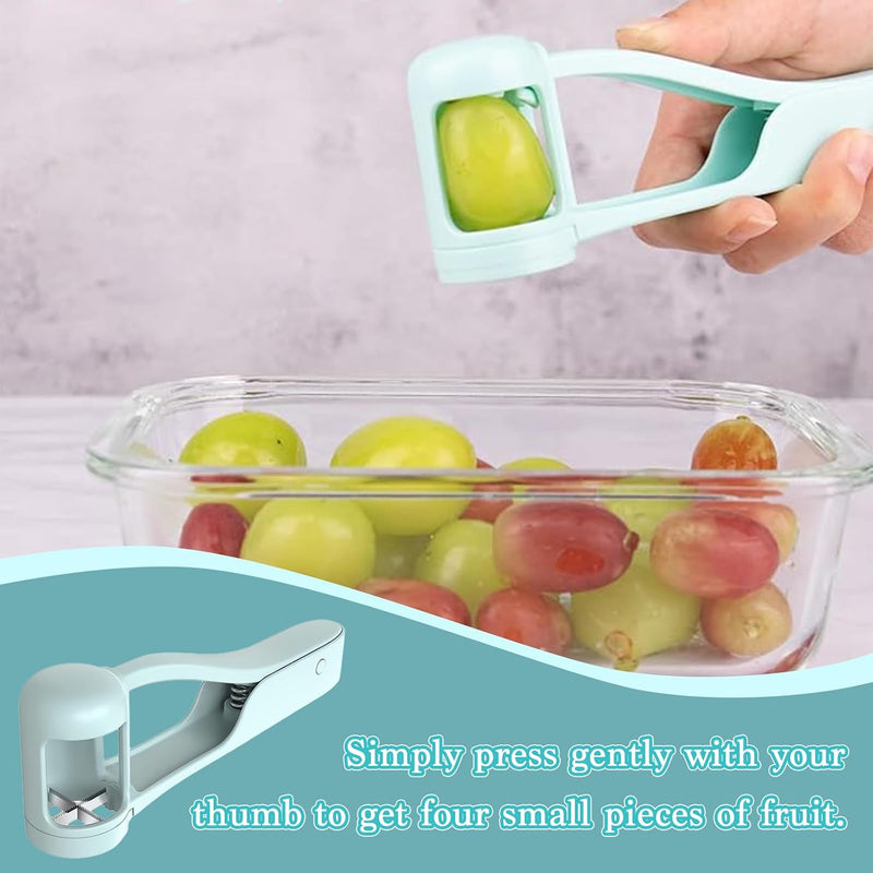 Grape Cutter, Strawberry Cutter, Slicer Tomato Cutter, Small Fruit Quarter Cutter, kitchen Gadgets for Vegetable Fruit Salad, Cake Decoration