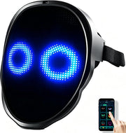 OYDAS Halloween LED Mask with Gesture Sensing Transforming,halloween costume Light Up Luminous Digital Glow Mask for Halloween Rave Dj Party Masquerade - eb294