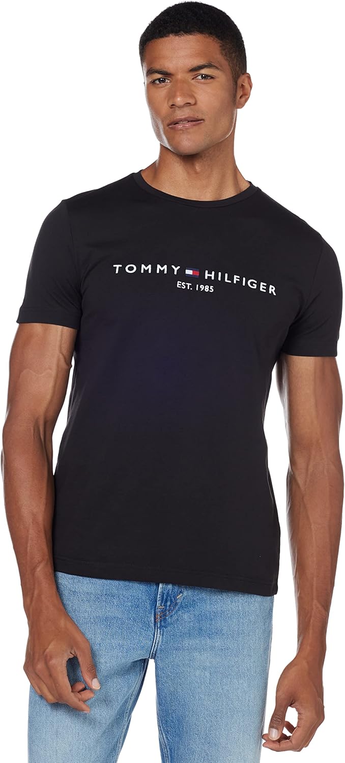 Tommy Hilfiger Mens Core Tommy Flag Logo Tee T-Shirt