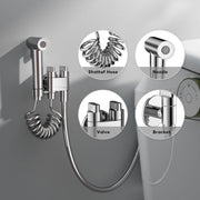 JOMOO Shattaf Set, Bidet Sprayer for Toilet with 60inch Stainless Steel Bidet Hose and Valve for Pet Bath,Water Flower,Hygiene Toilet Cleanser Spray, Gray