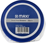 Maxi Classic Dust Free Eraser Medium Pack of 25 pc Jar For erasing performance for School, Office and Home