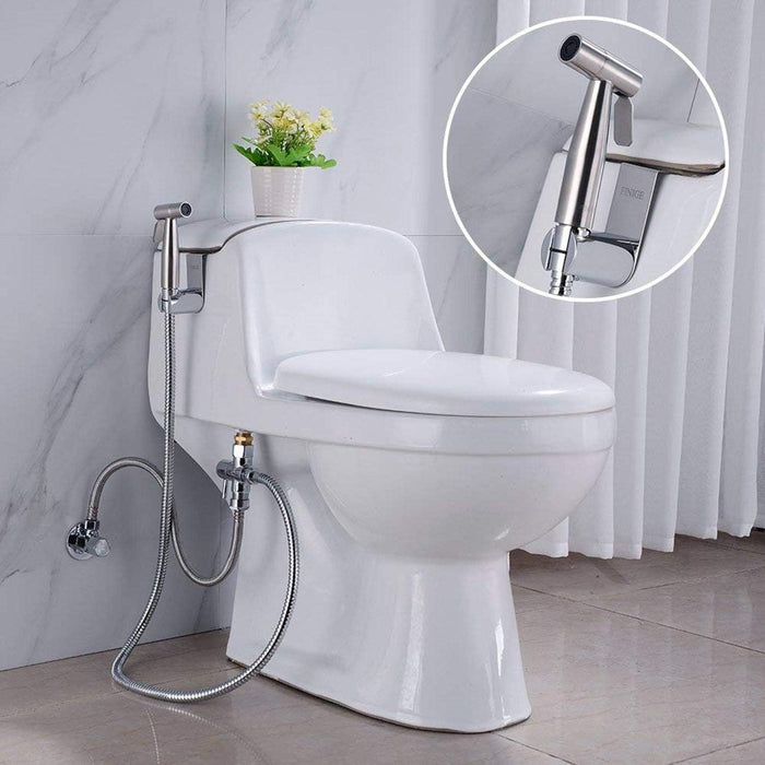Handheld Bidet Toilet Sprayer Set for Self Cleaning Shattaf, Stainless Steel, 3 Piece Set