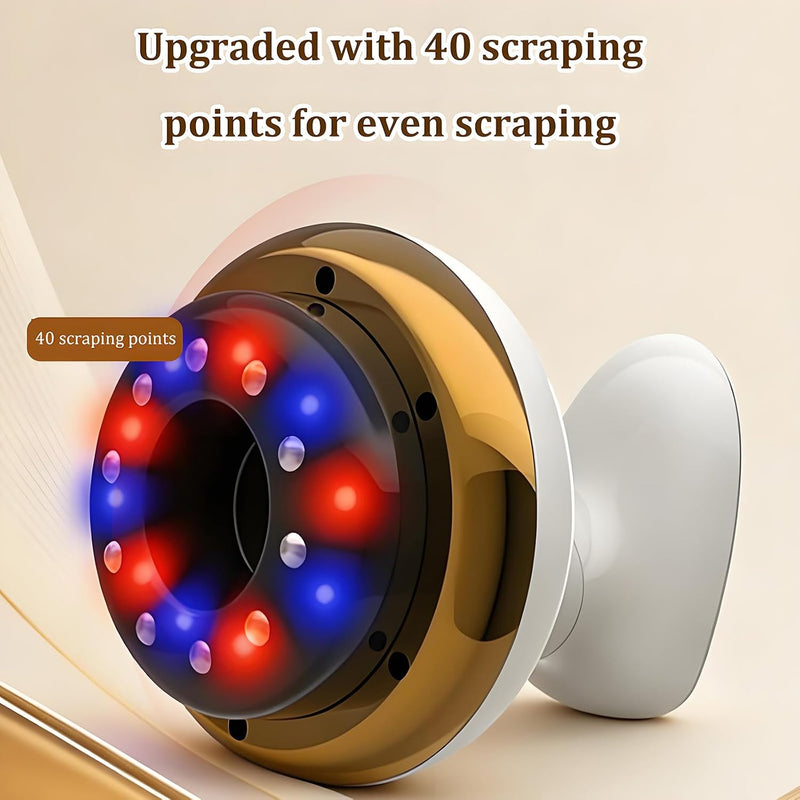 Vacuvia for Cellulite Machine with LED Light & Vibration, 9 Adjustable Suction Levels for Arms, Legs, Abdomen & Back, Rechargeable Handheld Body Massager for Skin Firming & Deep Relaxation