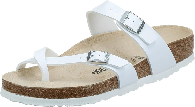 Mayari Birko Flor Thong womens Fashion Sandals - White (Bf White )