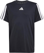 Boy's Train Essentials 3-Stripes T-Shirt T-Shirt - BLACK/WHITE