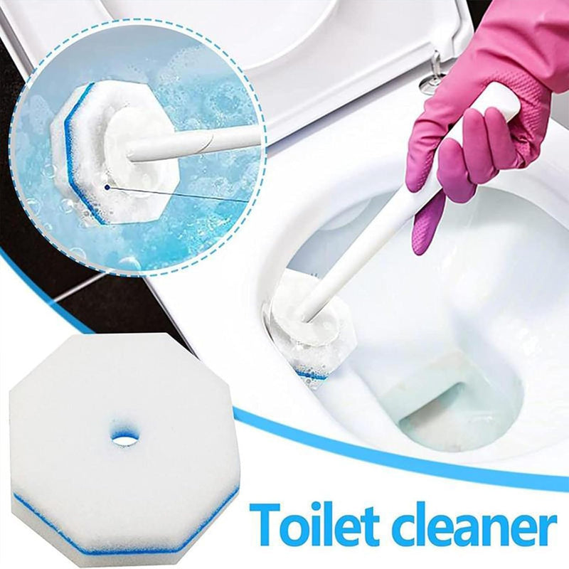 BIGTHREE Toilet Wand Refills, 30 Refills Disposable Toilet Wand Heads Brush Compatible for Clorox Toilet Wand Refills, Toilet Cleaning Sponges Heads Toilet Wand Refills, Replacement Cleaning Brush