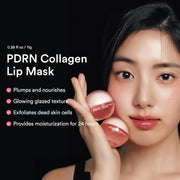 Abib PDRN Collagen Lip Mask Glazed Jelly 0.38 fl oz Korean Lip Butter Balm Overnight Sleeping Mask Hydrating Care Moisturizer Treatment for Flakey, Dry Lips - Pink