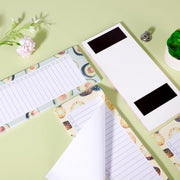 Magnetic Shopping List Pad and Pen Clip, 150 Tear Off Sheets, Grocery List Notepad with Pen Holder for Fridge (3 List Pad and 1 Pen Clip)