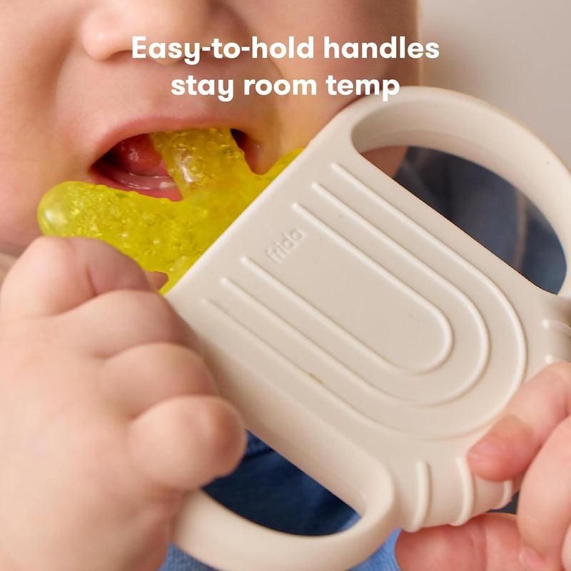 Teething Relief Not-Too-Cold-to-Hold Baby Teether: 4-in-1 Teether Toy, BPA-Free Silicone Teething Toy - 4-in-1 Teether