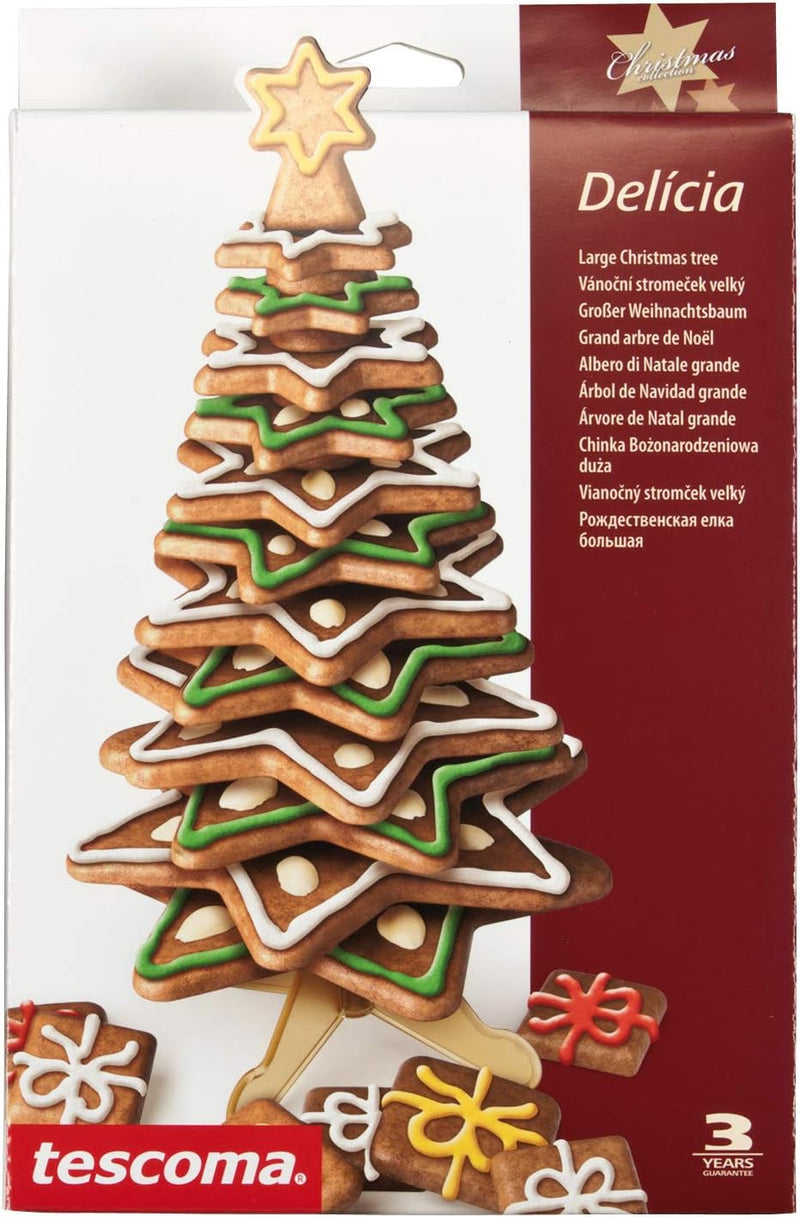 Tescoma Tescoma Christmas Tree Delicia, Set Of Cookie Cutters, 16 Piece (Gray)