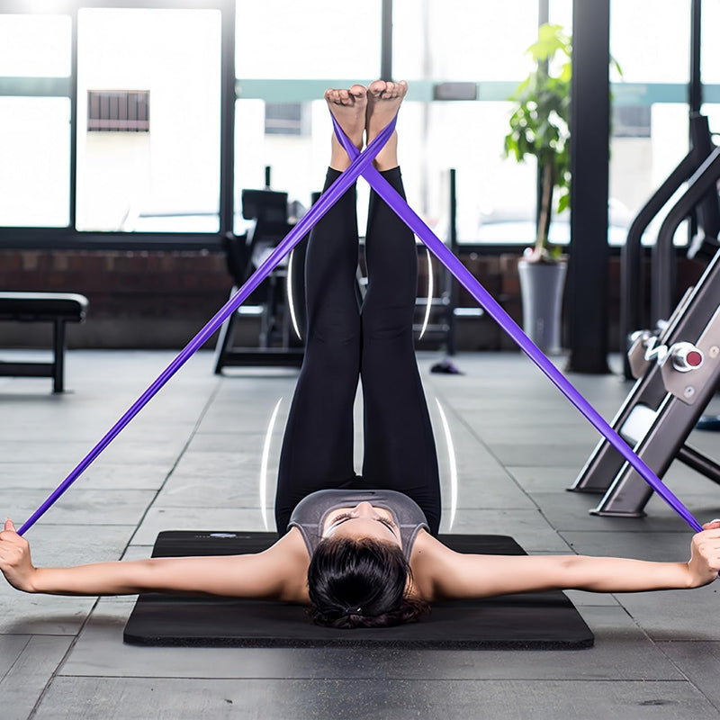 5-Piece Yoga Fitness Set with Resistance Belt, Tension Belt, 25cm Exercise Ball, Yoga Ring, Pilates Equipment for Toning Yoga Gym Fitness, Yoga Fitness Set Pilates Equipment
