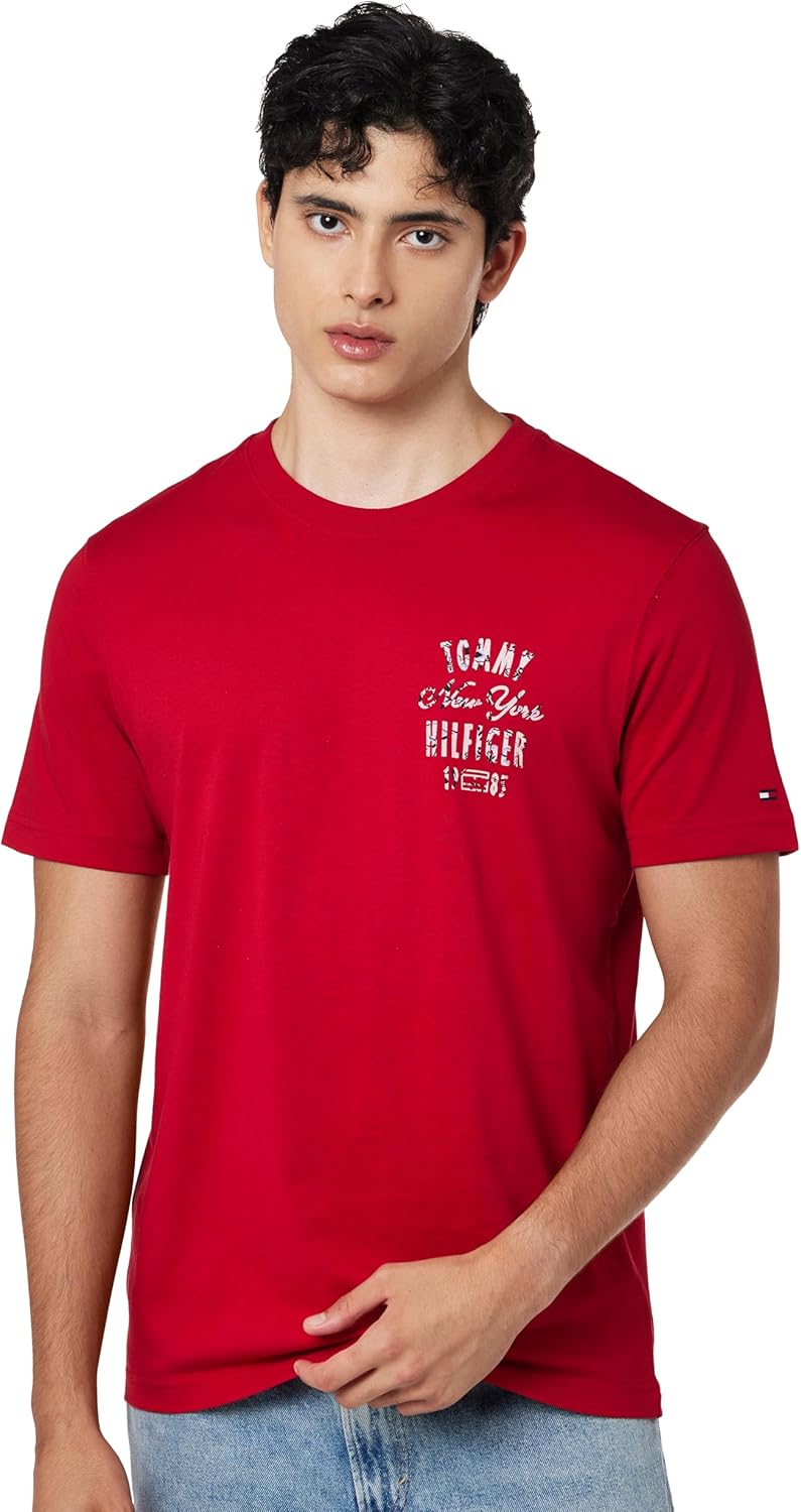 Mens Inverse climate grap T-Shirts (pack of 1) - Medium Red