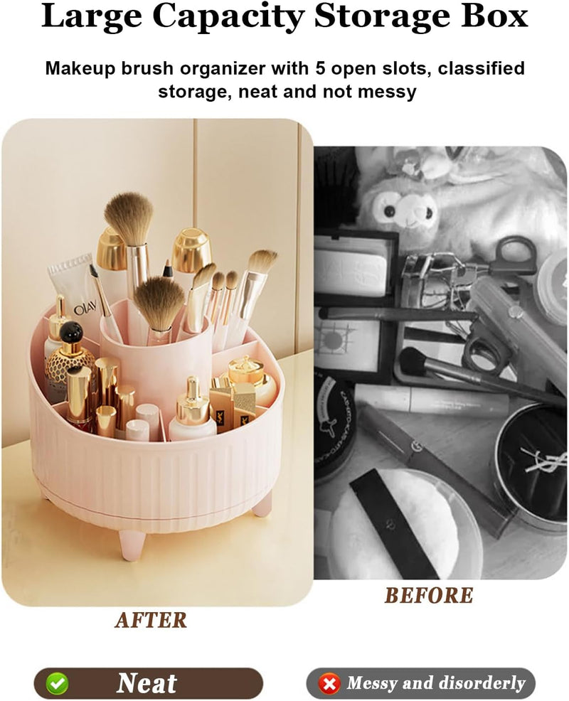 URbazaar Makeup Organizer With Drawers, Large Capacity Desk Organizer, Organizer and Storage for Cosmetics, Lipsticks, Jewelry, Skincare, Holder for Brushes,Eyeshadow,Dresser Countertop