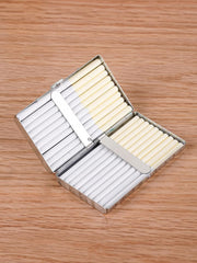 KUGUAN Stainless Steel Cigarette Case, 20pcs Slim/100's or 14pcs Regular/King Size, Moisture Proof, Durable, Portable, Good for Gift