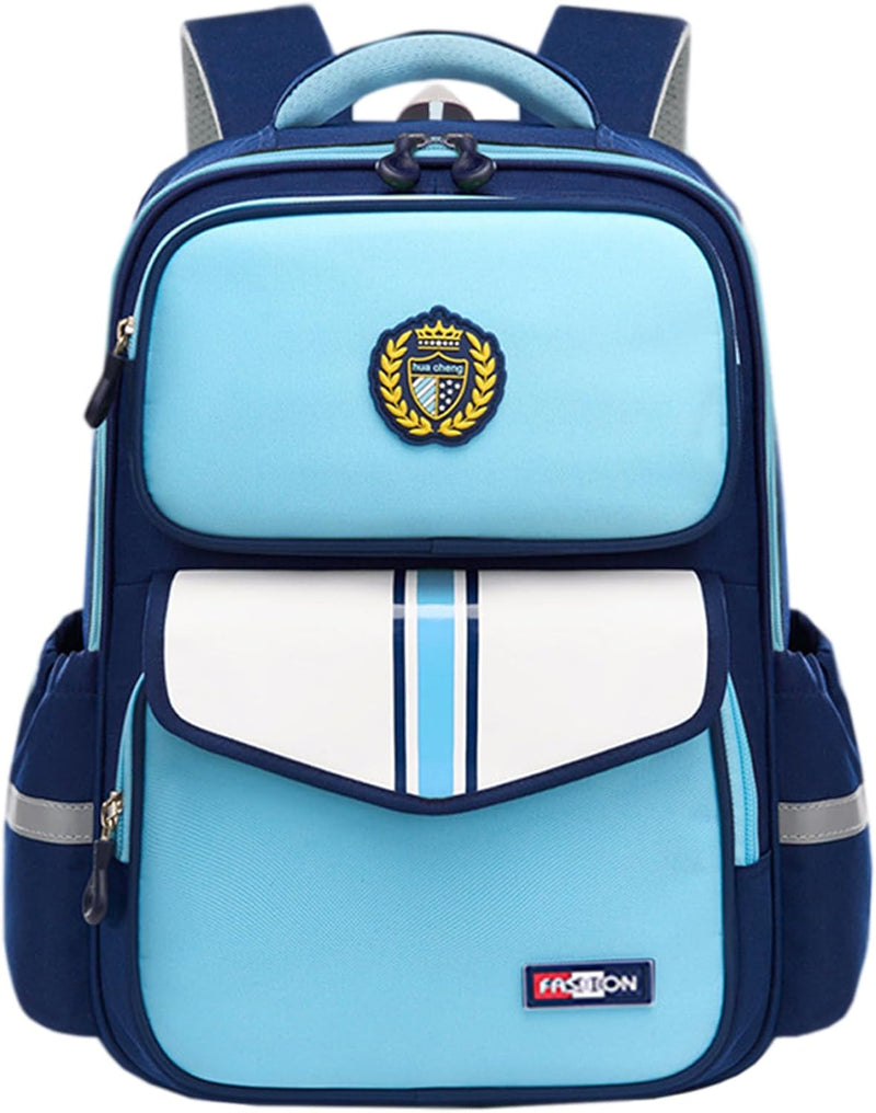 Kids Backpack for Girls Boys Book Bag for Elementary Primary, Cute Children Bookbag Teens School Bags Toddler Backpack - Sky Blue