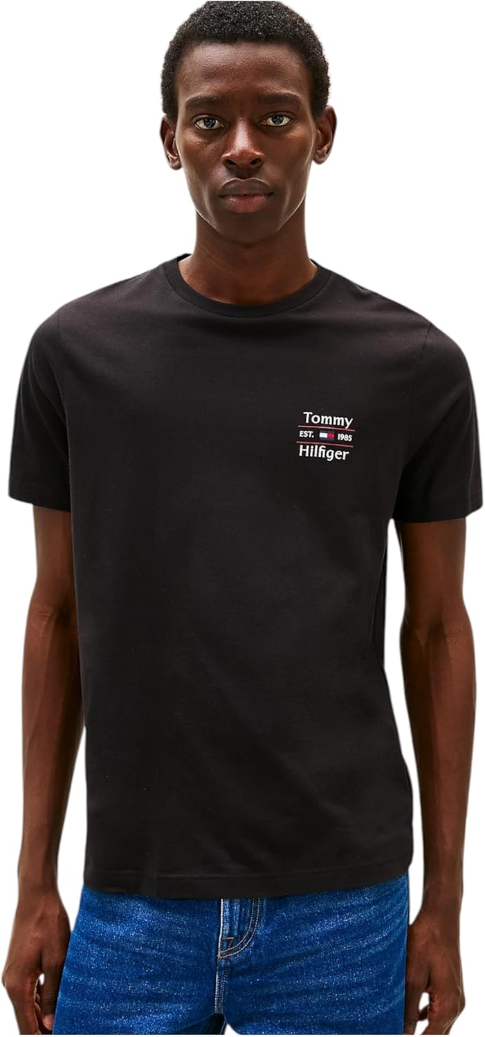 TOMMY HILFIGER mens HILFIGER STACK TEE S/S T-Shirt