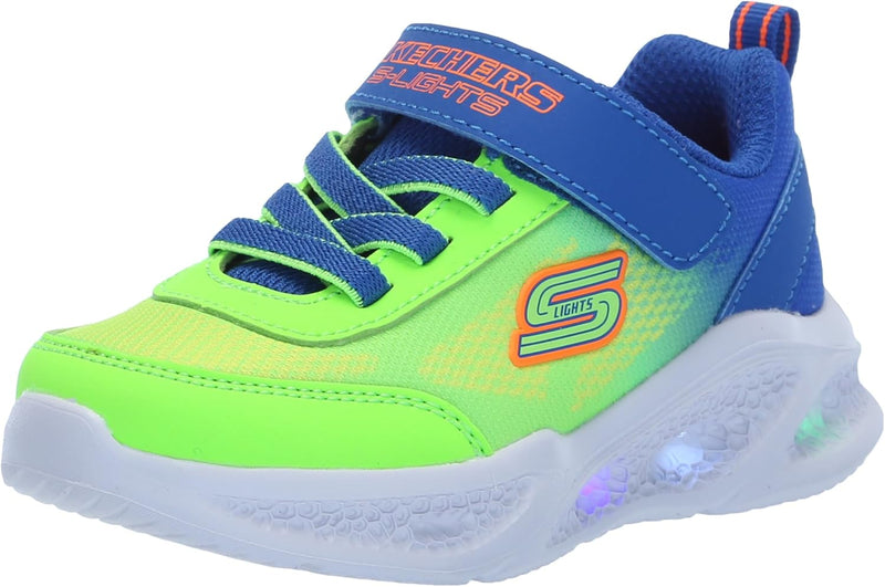 SKECHERS METEOR-LIGHTS boys Shoes - BLU LIME