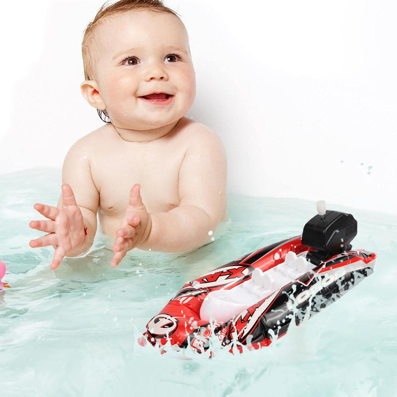 Speedboat Water Toy for Kids,Inflatable Kids Float Ship - Tub Gift for Baby Infant Toddler Child Kid, Bathtub Ship Toy for Bathroom Shower Game Swimming Pool Party