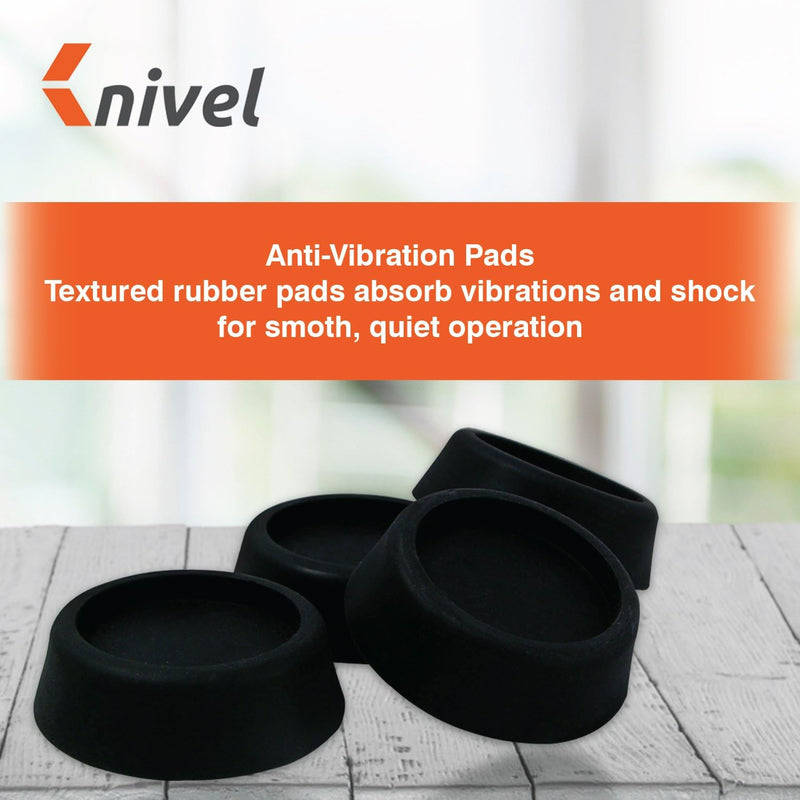 Washing Machine Foot Pads for Anti-vibration and Anti-Walk | Washer and Dryer Anti Slip Mat with Rubber Technology | Ideal for Vibration Reduction and Shock Absorber | Rubber Isolation Feet Set of 4