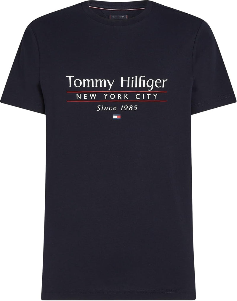 Tommy Hilfiger mens HILFIGER CENTER STACK TEE S/S T-Shirt