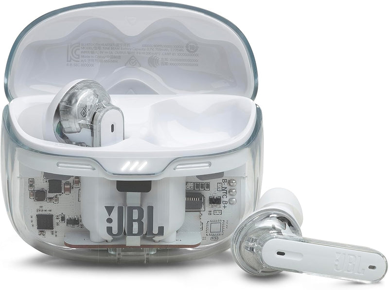 JBL Tune Beam Earphones, Bluetooth and Wireless, Water Resistant and Noise Cancelling with up to 48 Hours Battery Life, Blue - ‎ JBLTBEAMBLU