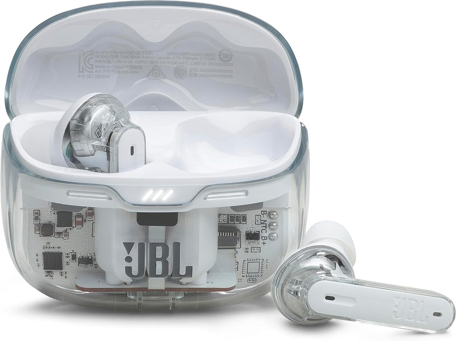 JBL Tune Beam Earphones, Bluetooth and Wireless, Water Resistant and Noise Cancelling with up to 48 Hours Battery Life, Blue - ‎ JBLTBEAMBLU