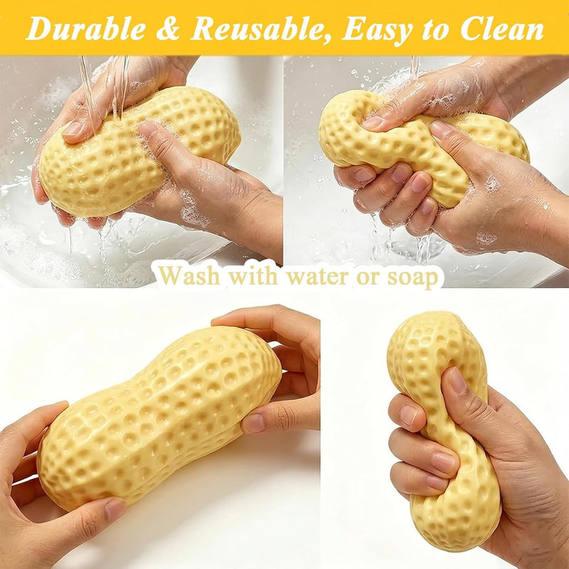 SLEEPHEAD2 Pcs Peanut Squishy and Corn Squishy,Peanut SquishyTools, Weird Squishies for Stress Relief, Anxiety Management, Portable Relaxation Tool for Office, Positive Encouragement Gift