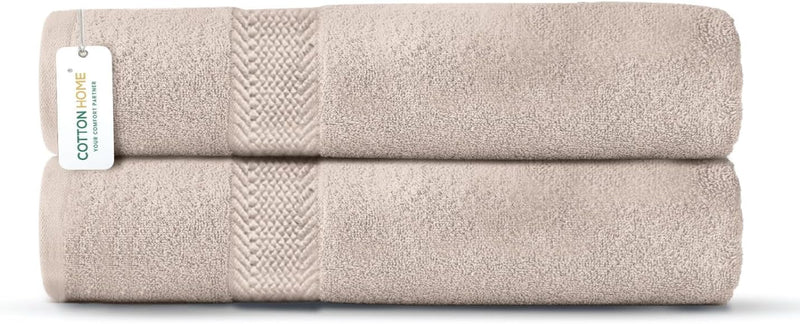Cotton Home Rest Bath Towel- Set of 2 Sky Blue, Cotton Towel | 70x140cm / 27x55 inch, Luxury Hotel Towel Set Absorbent Durable Lightweight Washable Quick Dry Spa Quality Beach Pool Family Bath Towel.