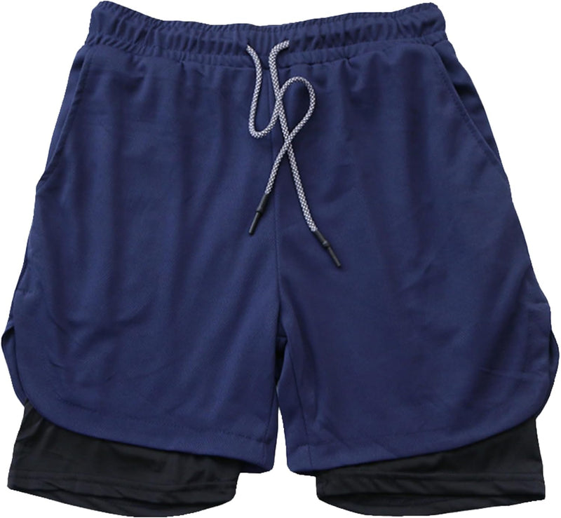 Dress Cici Gym Shorts for Men, Men's Activewear Running Shorts,Drawstring Gym Shorts Men, 2 Layer Loose Athletic Shorts with 4 Pockets