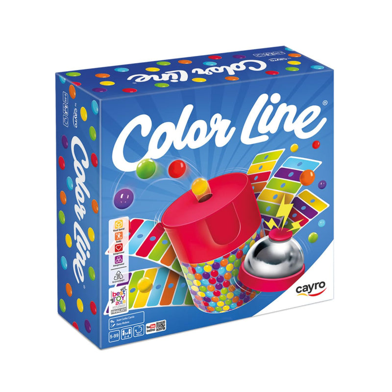 Cayro - Color Line - Spiel von Aktion und Geschwindigkeit - Brettspiel - Entwicklung der manuellen Fähigkeiten und des räumlichen Sehens - Brettspiel (332), Mehrfarbig, One size