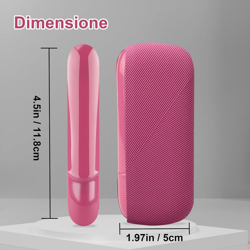 Phantasy Protective Cover Set for IQOS 3/3 Duo Electronic Cigarette, 3 in 1 Magnetic Side Case for Pc Decoration Accessories for Replaceable Covers, Fuchsia