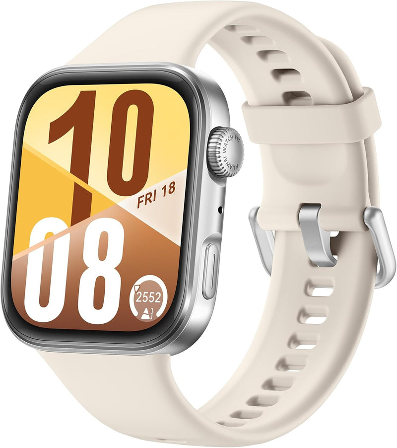 WATCH FIT4 SmartWatch, 1.82â Display, 100+ Sports modes, FitnessTracker, HeartRate Monitor, upto 10-Day Battery Life, iOS&Android, White, 3 months additional HuaweiCare+(Amazon Exclusive)