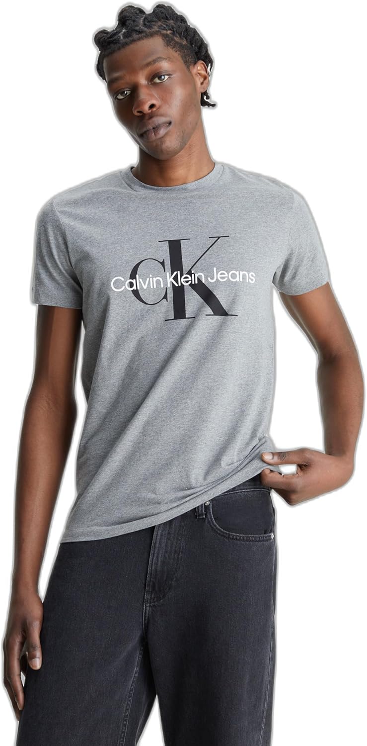 Men Monologo Slim Tshirt Monologo Slim Tshirt (pack of 1) - Mid Grey Heather