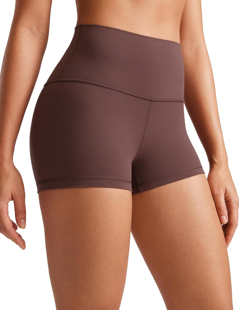 CRZ YOGA Womens Butterluxe Biker Shorts 2.5 Inches - High Waisted Yoga Workout Running Spandex Booty Shorts