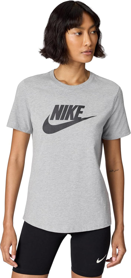 Women's ESSNTL ICON FUTURA T-Shirt - DK GREY HEATHER