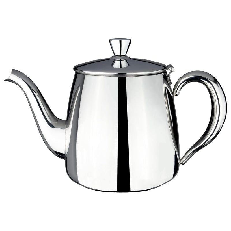CafÃ© OlÃ© PT-035 Premium Tea Pot, 18/10 Stainless Steel, Mirror Polished, 35oz, Stay Cool Hollow Handles, Perfect Pour Spout, Silver