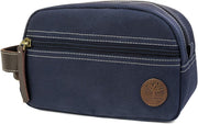 Men's Travel Kit Toiletry Bag Organizer, Canvas Travel Kit - Navy