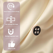 Jeesblsy Hijab Magnetic Pins, Needle-less Brooch with Strong Magnets Pack of 8, Clip Magnetic Brooches Handles, No Hole Pins for Women, Clothes, Scarves, Cardigans