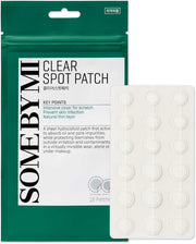 Some By Mi 30 Days Miracle Clear Spot Patch 18 Counts, 2 Size(10mm 9Counts, 12mm 9Counts) Invisible Hydrocolloid Skin Trouble & Pimple Patch with No Irritation Pack of 1 - 18 Pieces