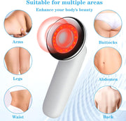 Professional Body Sculpting Machine for Cellulite Removal Cordless Electric Massager for Belly, Waist, Arms, Hips & Legs Handheld Fat Burner with LED Display Gift for Men & Women