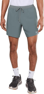 Mens M Nk Df Stride 7In Bf Short Shorts - Smoke Grey/(Reflective Silv)